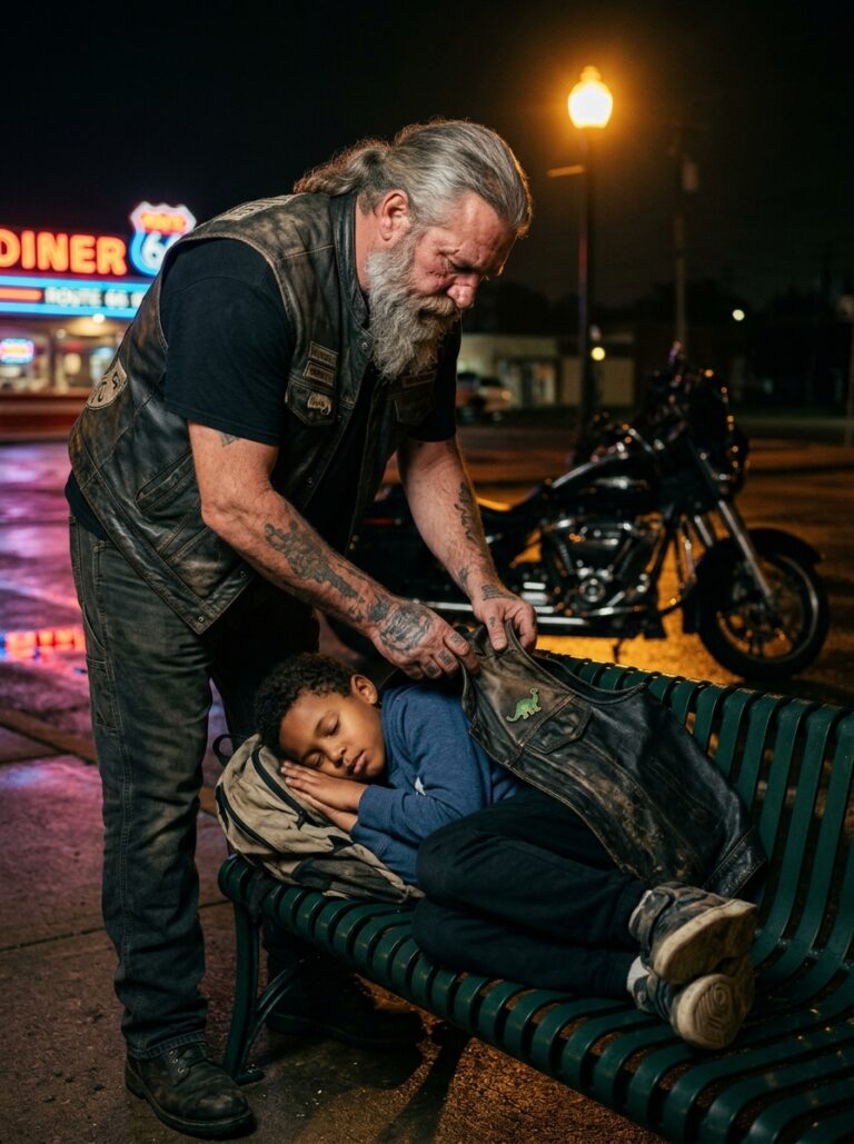 Part 2: The Biker Covered a Sleeping Boy — Then the Vest Revealed Who ...
